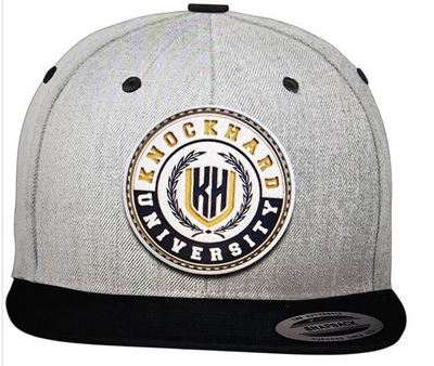 KHU Crest Snapback in Grey & Black