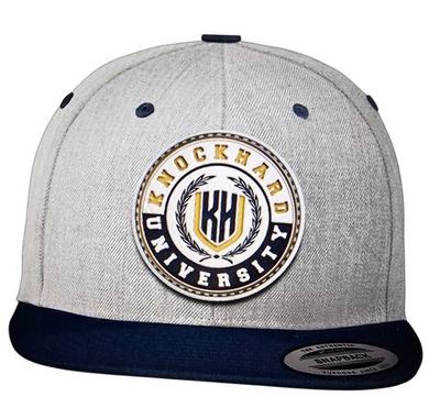 KHU Crest Snapback in Grey & Navy