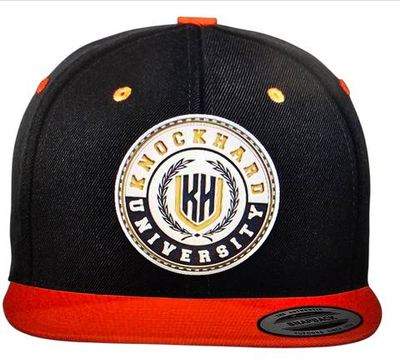 KHU Crest Snapback in Black & Orange