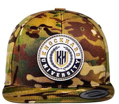 KHU Crest Snapback in Desert Camo